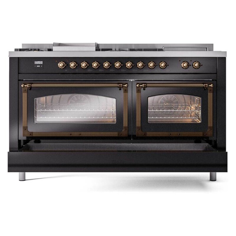 Nostalgie II Noblesse 60 inch Dual Fuel Range UN60FSNMPBKBLP