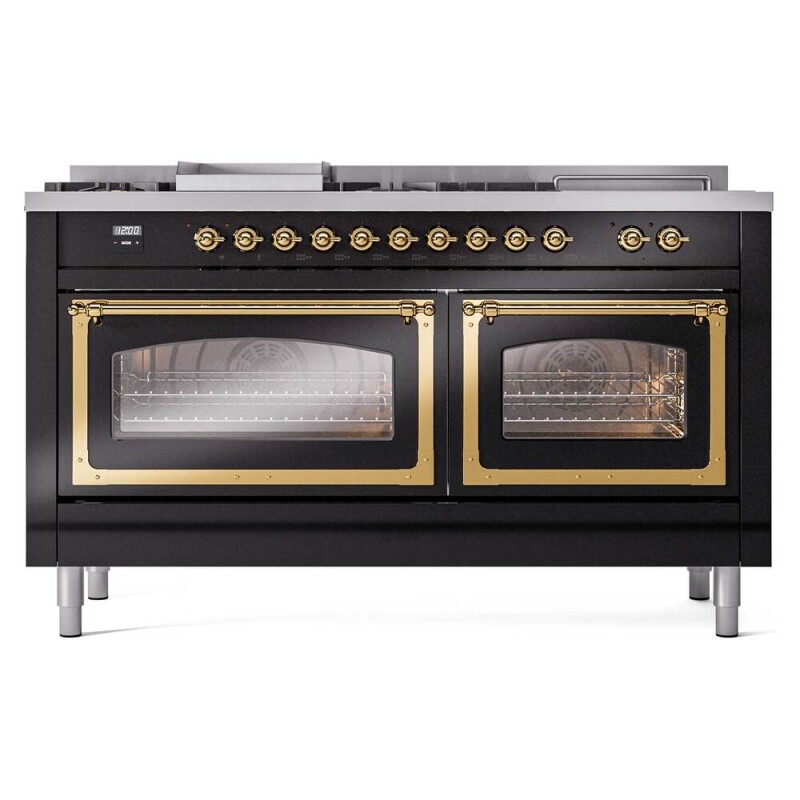 Nostalgie II Noblesse 60 inch Dual Fuel Range UN60FSNMPBKGLP