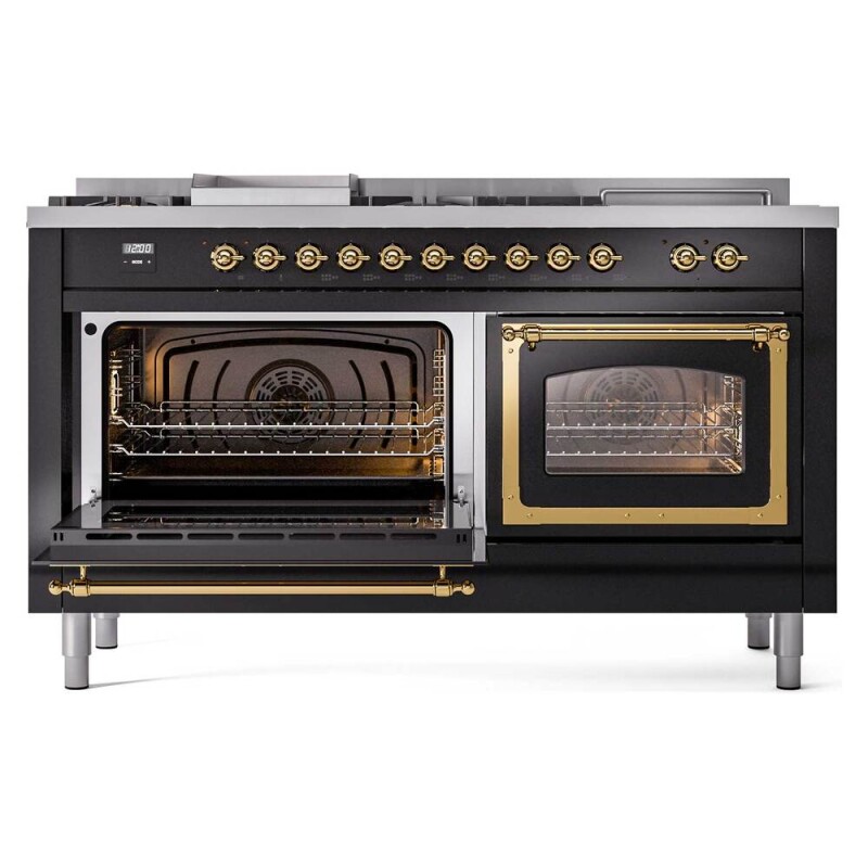 Nostalgie II Noblesse 60 inch Dual Fuel Range UN60FSNMPBKGLP