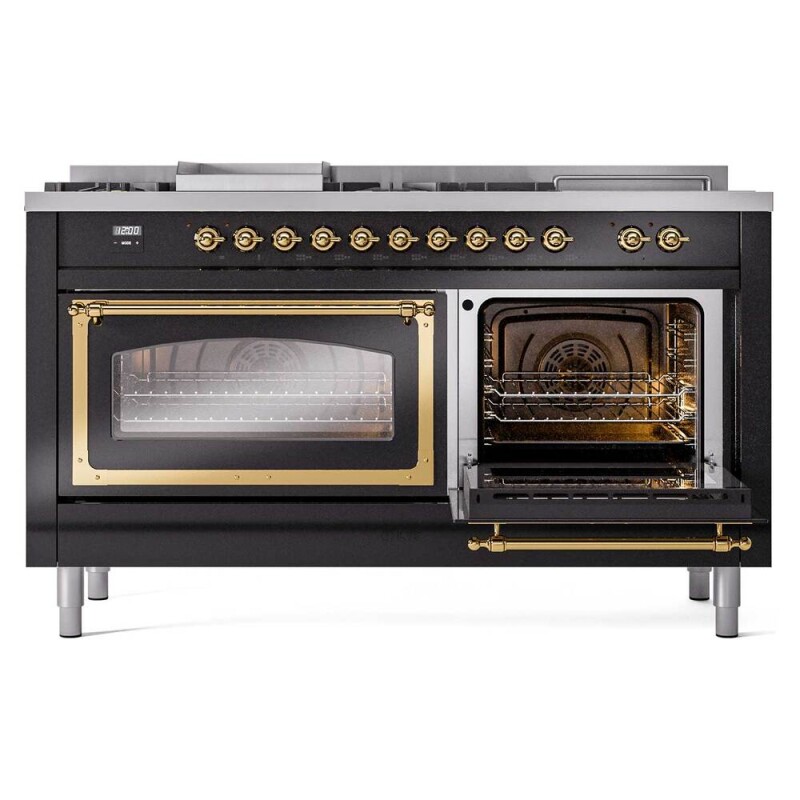 Nostalgie II Noblesse 60 inch Dual Fuel Range UN60FSNMPBKGLP