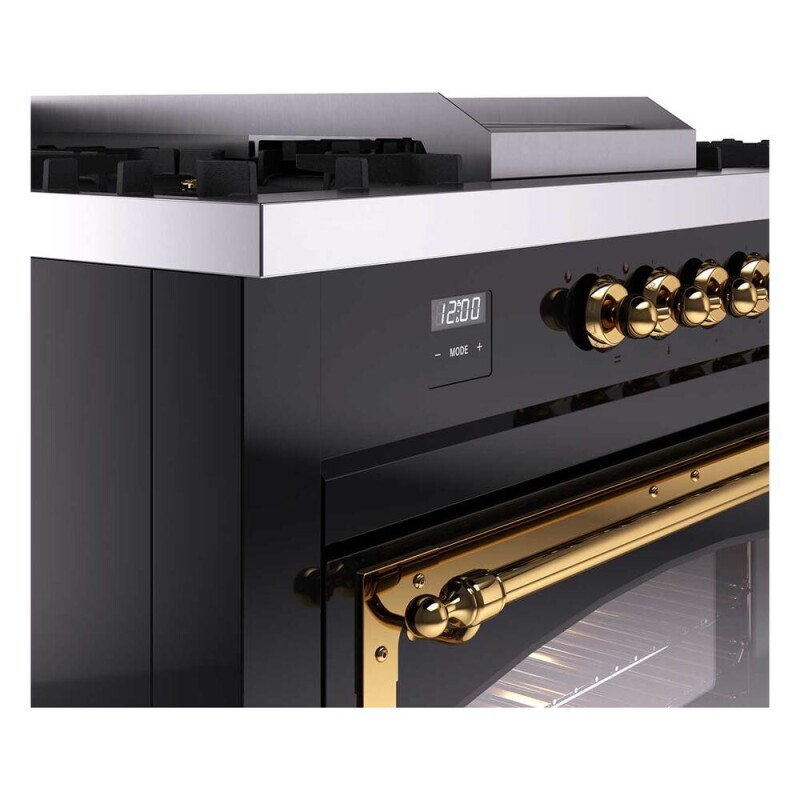 Nostalgie II Noblesse 60 inch Dual Fuel Range UN60FSNMPBKGLP
