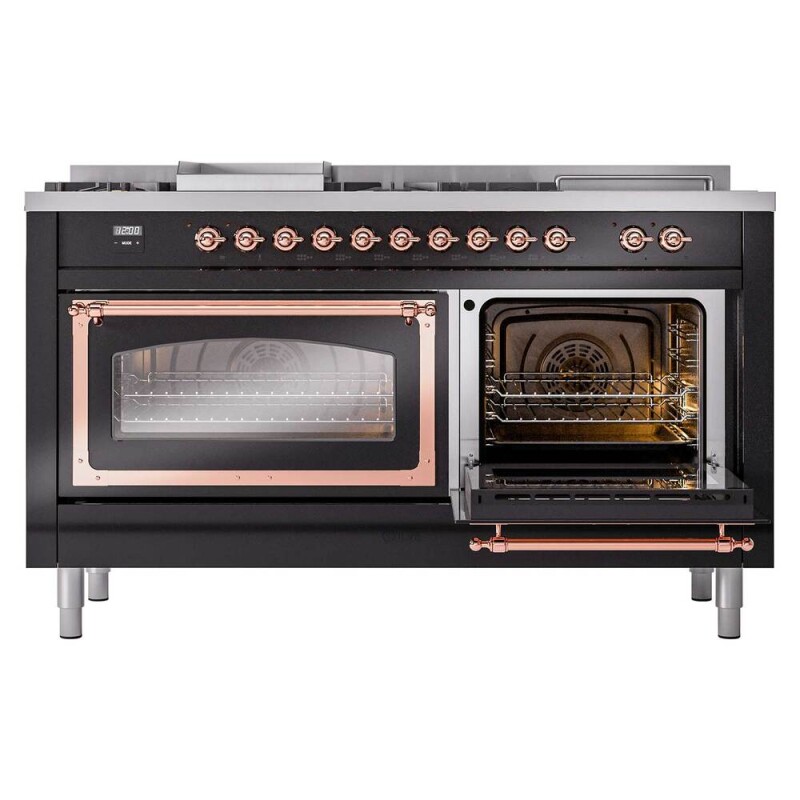 Nostalgie II Noblesse 60 inch Dual Fuel Range UN60FSNMPBKPLP