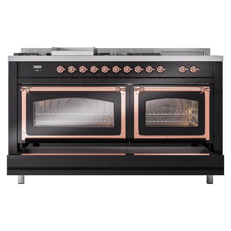 Nostalgie II Noblesse 60 inch Dual Fuel Range UN60FSNMPBKPLP