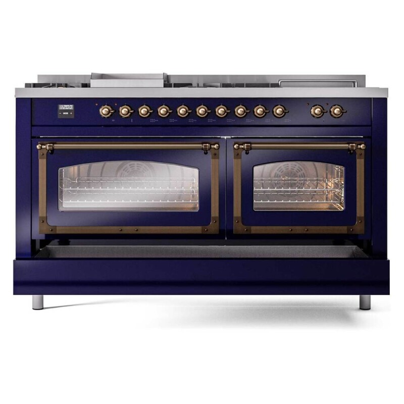 Nostalgie II Noblesse 60 inch Dual Fuel Range UN60FSNMPMBB