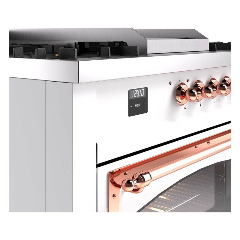 Nostalgie II Noblesse 60″ Dual Fuel Range (7 Sealed Burners + Griddle + French Top, Natural Gas, Triple Glass Door, RAL, Copper) UN60FSNMPRAP
