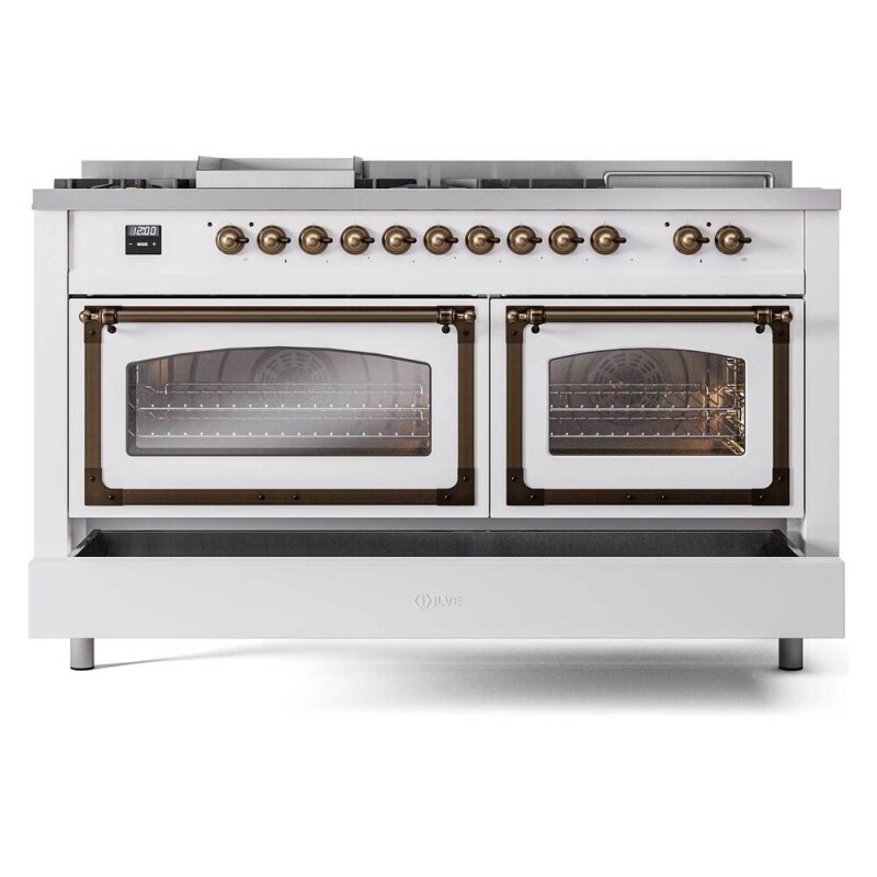 Nostalgie II Noblesse 60 inch Dual Fuel Range UN60FSNMPWHBLP