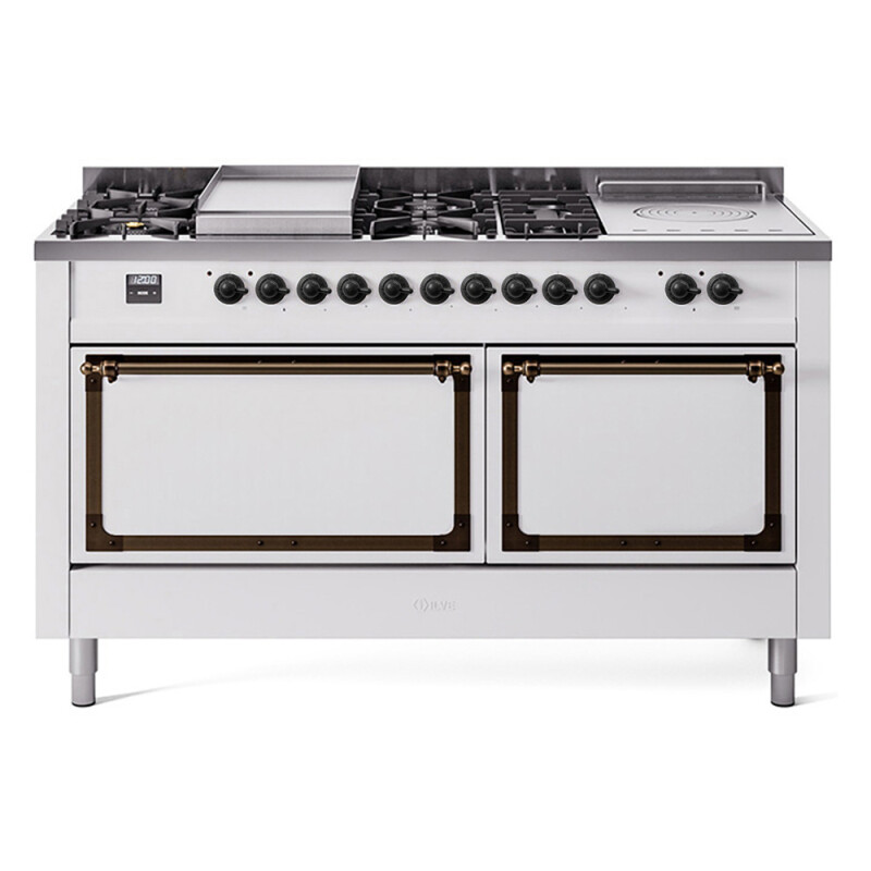 Nostalgie II Noblesse 60 inch Dual Fuel Range UN60FSQNMPWHBLP