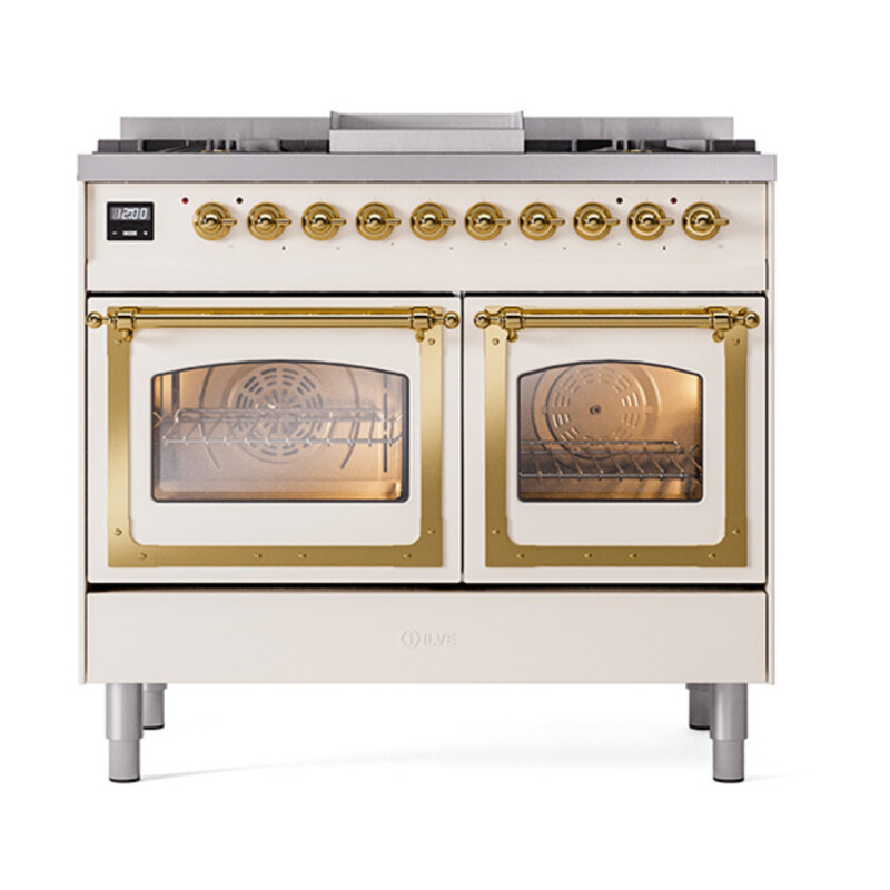 Nostalgie II Noblesse 40 inch Dual Fuel Range with 6 Burners UND40FNMPAWG