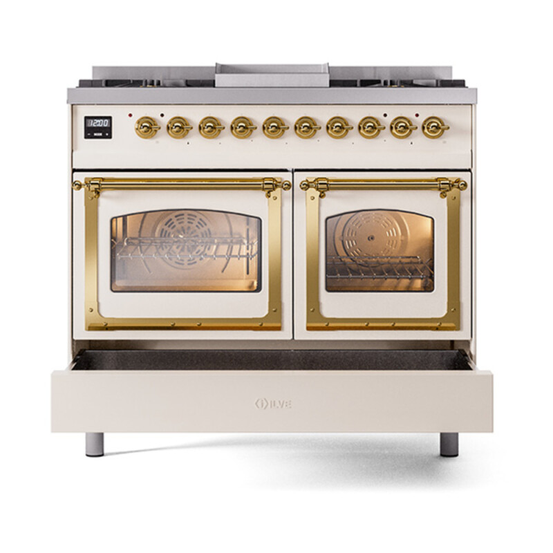 Nostalgie II Noblesse 40 inch Dual Fuel Range with 6 Burners UND40FNMPAWG