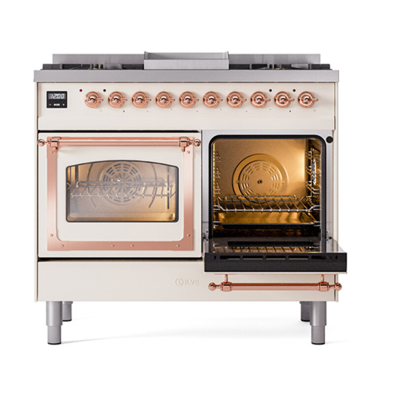 Nostalgie II Noblesse 40 inch Dual Fuel Range with 6 Burners UND40FNMPAWP