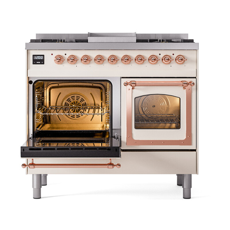 Nostalgie II Noblesse 40 inch Dual Fuel Range with 6 Burners UND40FNMPAWPLP