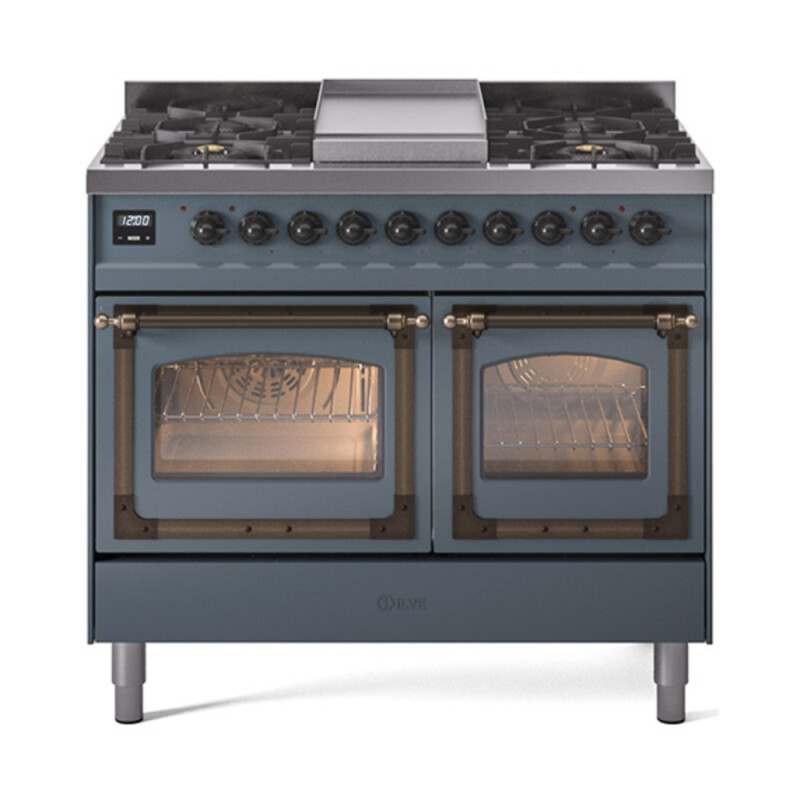 Nostalgie II Noblesse 40 inch Dual Fuel Range with 6 Burners UND40FNMPBGB