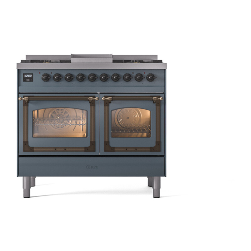 Nostalgie II Noblesse 40 inch Dual Fuel Range with 6 Burners UND40FNMPBGB