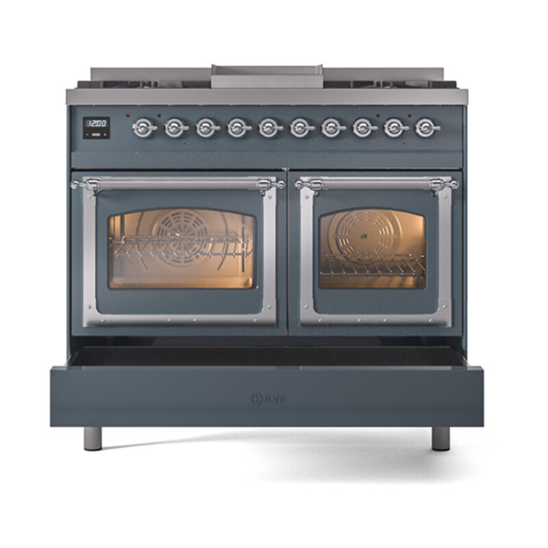 Nostalgie II Noblesse 40 inch Dual Fuel Range with 6 Burners UND40FNMPBGC