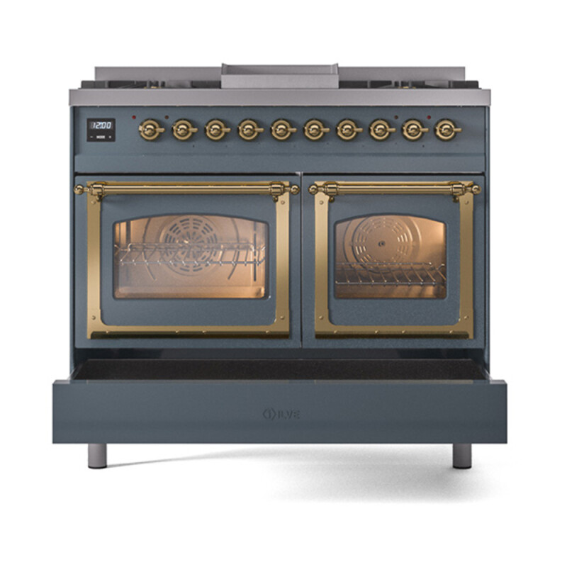 Nostalgie II Noblesse 40 inch Dual Fuel Range with 6 Burners UND40FNMPBGGLP