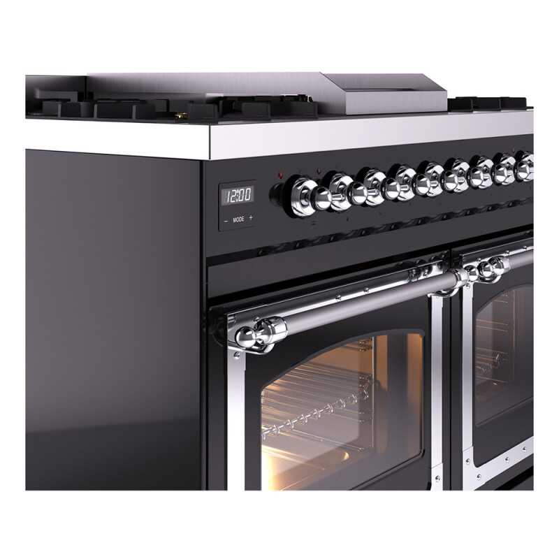 Nostalgie II Noblesse 40 inch Dual Fuel Range with 6 Burners UND40FNMPBKCLP