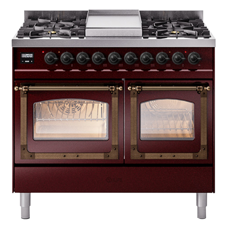 Nostalgie II Noblesse 40 inch Dual Fuel Range with 6 Burners UND40FNMPBUBLP