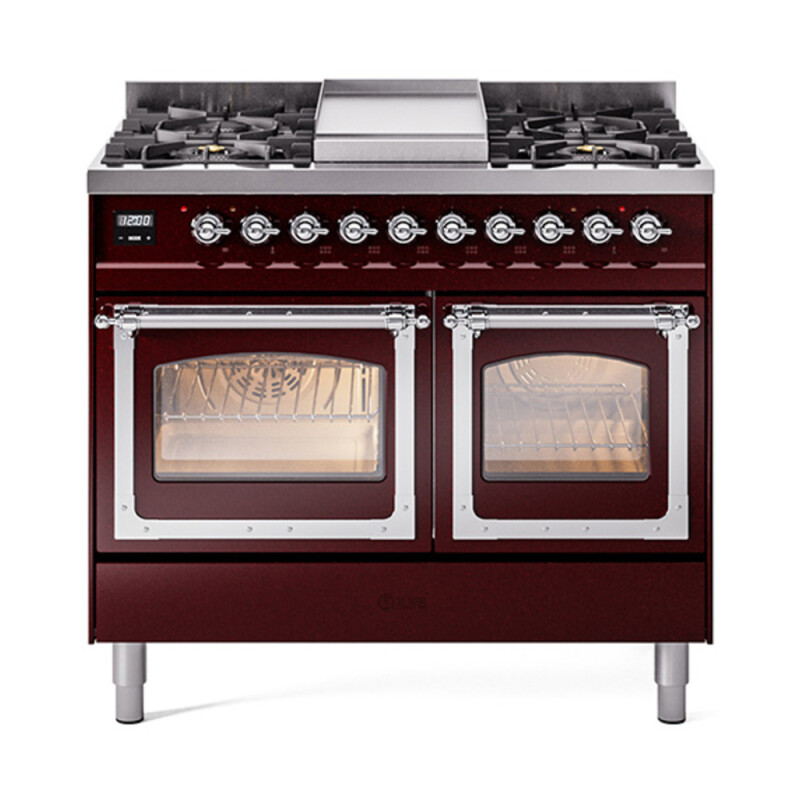 Nostalgie II Noblesse 40 inch Dual Fuel Range with 6 Burners UND40FNMPBUCLP
