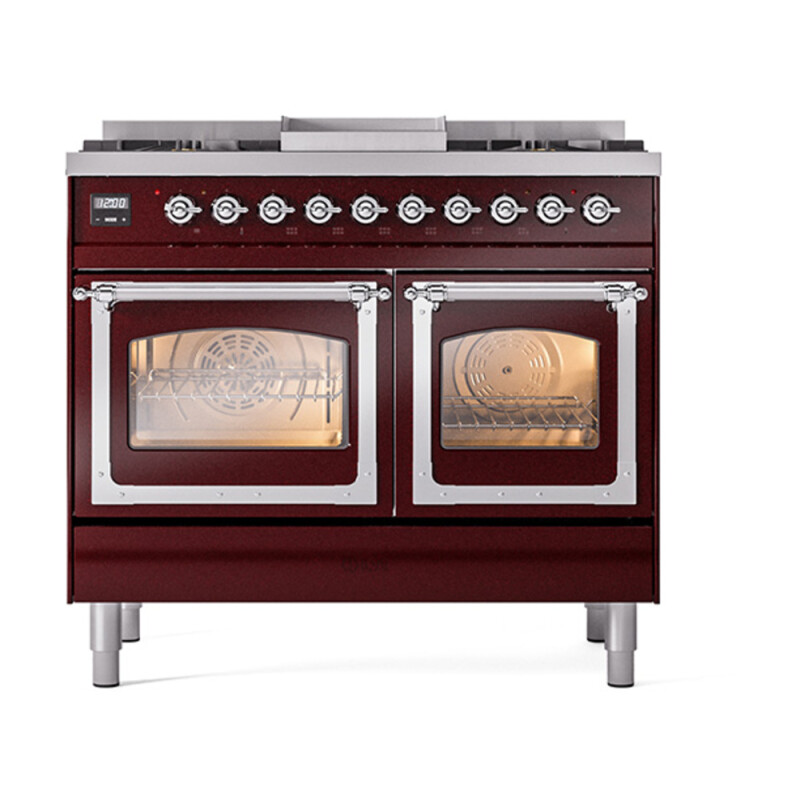 Nostalgie II Noblesse 40 inch Dual Fuel Range with 6 Burners UND40FNMPBUCLP