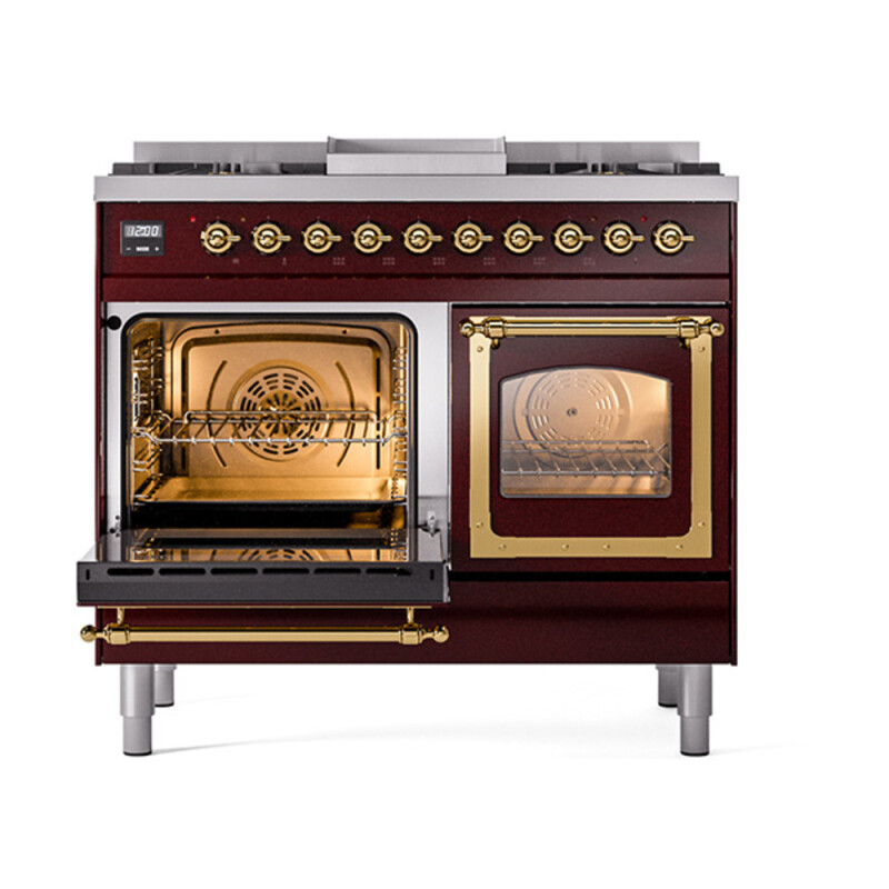 Nostalgie II Noblesse 40 inch Dual Fuel Range with 6 Burners UND40FNMPBUGLP