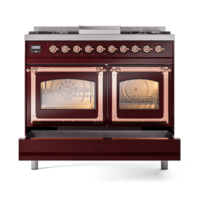 Nostalgie II Noblesse 40 inch Dual Fuel Range with 6 Burners UND40FNMPBUP