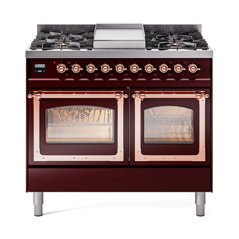 Nostalgie II Noblesse 40 inch Dual Fuel Range with 6 Burners UND40FNMPBUPLP