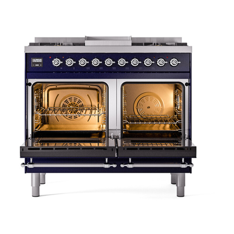 Nostalgie II Noblesse 40 inch Dual Fuel Range with 6 Burners UND40FNMPMBCLP