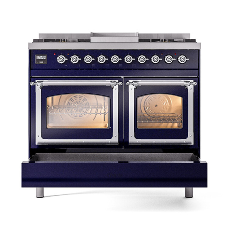 Nostalgie II Noblesse 40 inch Dual Fuel Range with 6 Burners UND40FNMPMBCLP