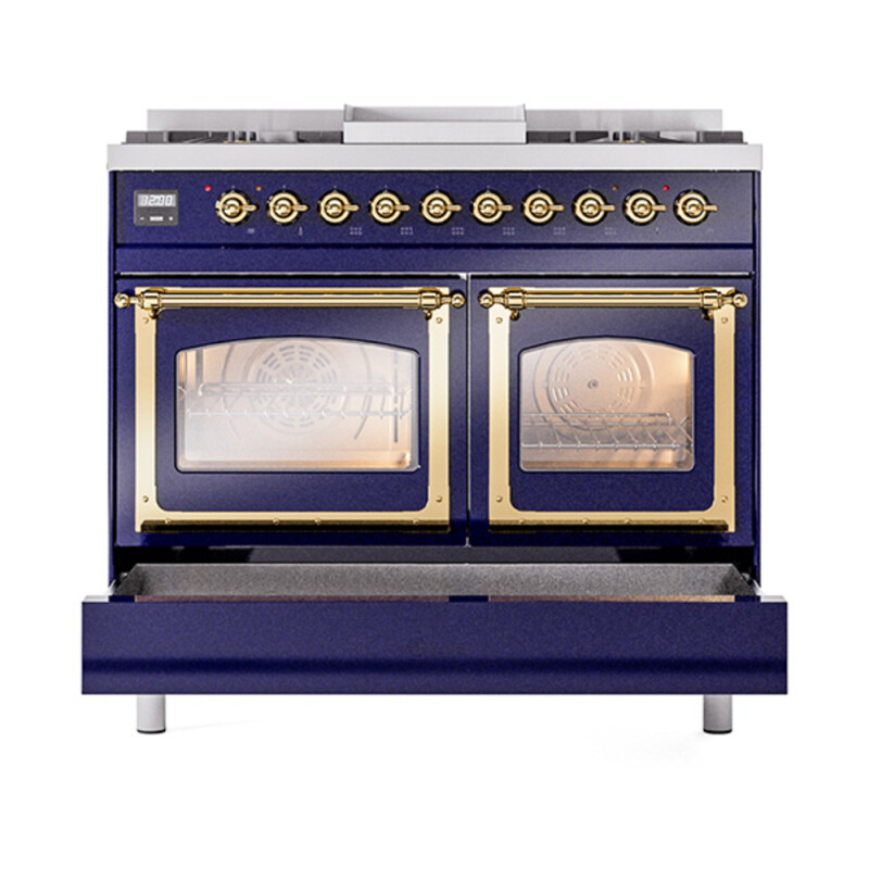 Nostalgie II Noblesse 40 inch Dual Fuel Range with 6 Burners UND40FNMPMBGLP