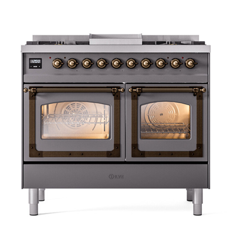 Nostalgie II Noblesse 40 inch Dual Fuel Range with 6 Burners UND40FNMPMGB