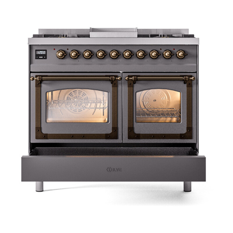 Nostalgie II Noblesse 40 inch Dual Fuel Range with 6 Burners UND40FNMPMGB