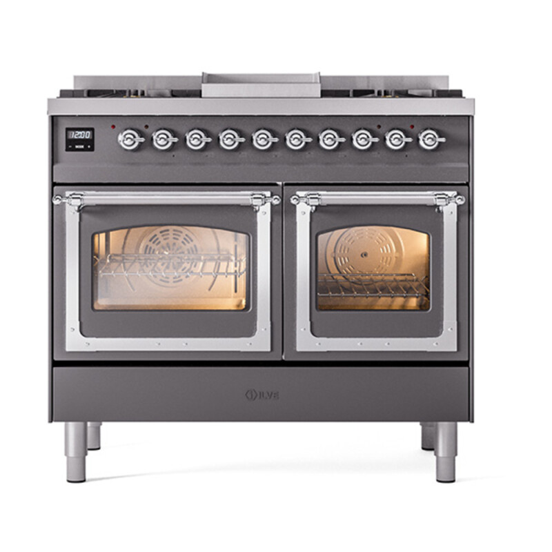 Nostalgie II Noblesse 40 inch Dual Fuel Range with 6 Burners UND40FNMPMGC