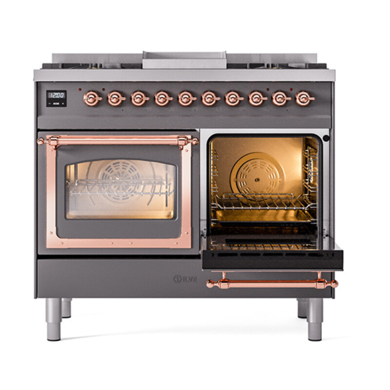 Nostalgie II Noblesse 40 inch Dual Fuel Range with 6 Burners UND40FNMPMGP