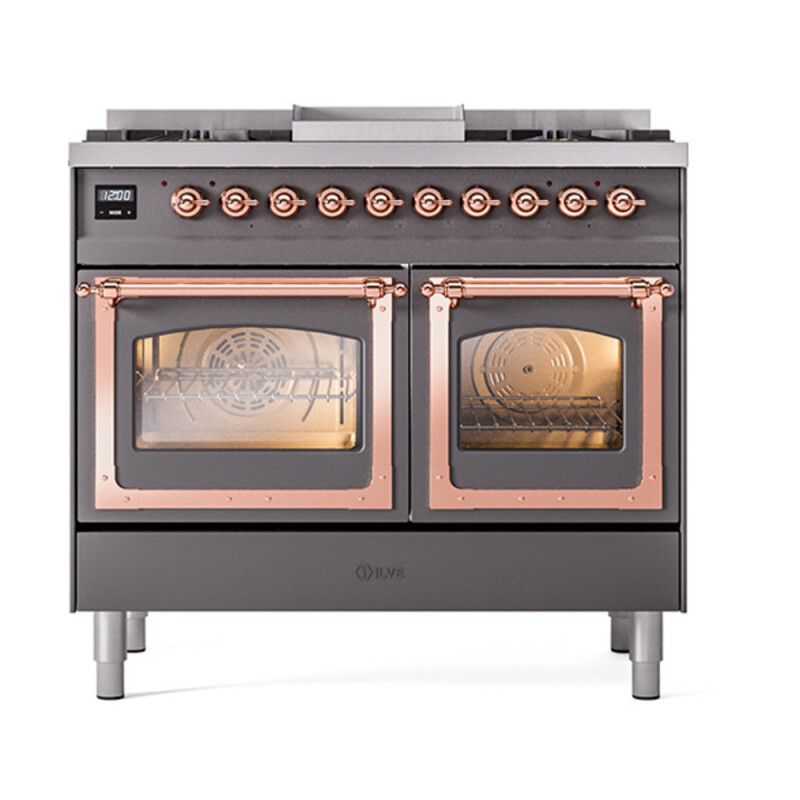 Nostalgie II Noblesse 40 inch Dual Fuel Range with 6 Burners UND40FNMPMGP