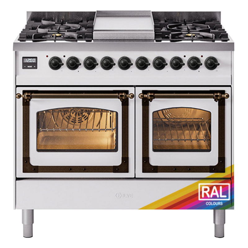 Nostalgie II Noblesse 40 inch Dual Fuel Range with 6 Burners UND40FNMPRAB