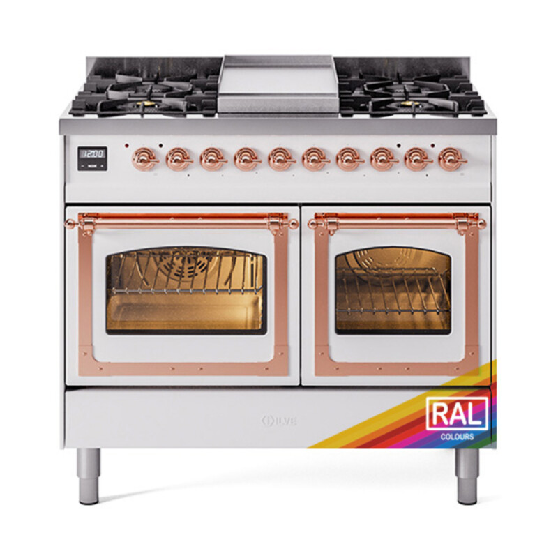 Nostalgie II Noblesse 40 inch Dual Fuel Range with 6 Burners UND40FNMPRAPLP