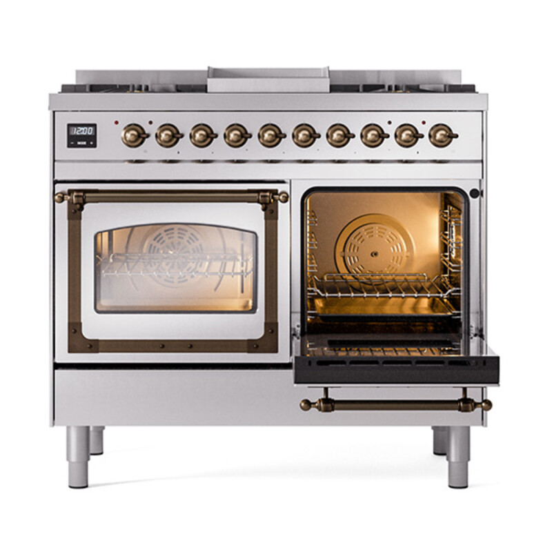Nostalgie II Noblesse 40 inch Dual Fuel Range with 6 Burners UND40FNMPSSB