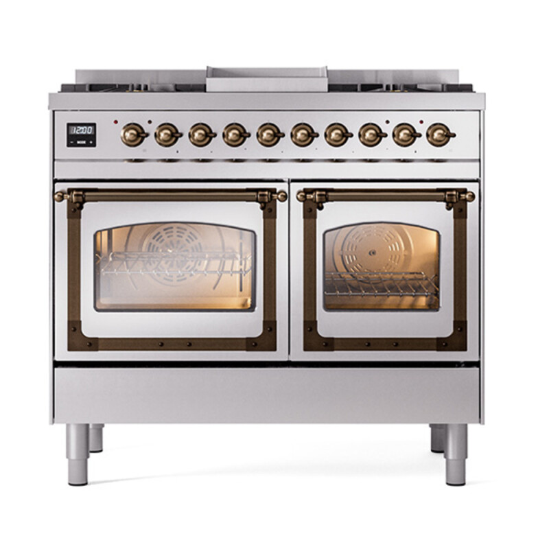 Nostalgie II Noblesse 40 inch Dual Fuel Range with 6 Burners UND40FNMPSSB