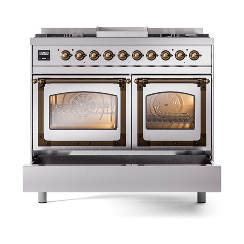 Nostalgie II Noblesse 40 inch Dual Fuel Range with 6 Burners UND40FNMPSSB