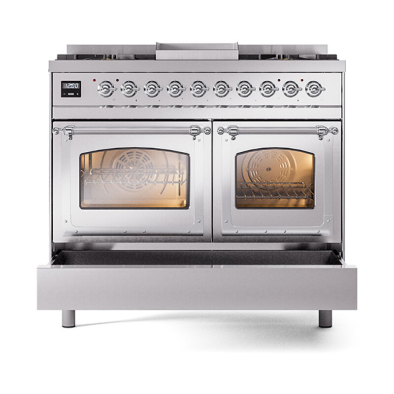 Nostalgie II Noblesse 40 inch Dual Fuel Range with 6 Burners UND40FNMPSSC