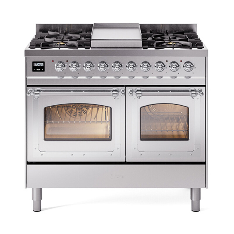 Nostalgie II Noblesse 40 inch Dual Fuel Range with 6 Burners UND40FNMPSSCLP
