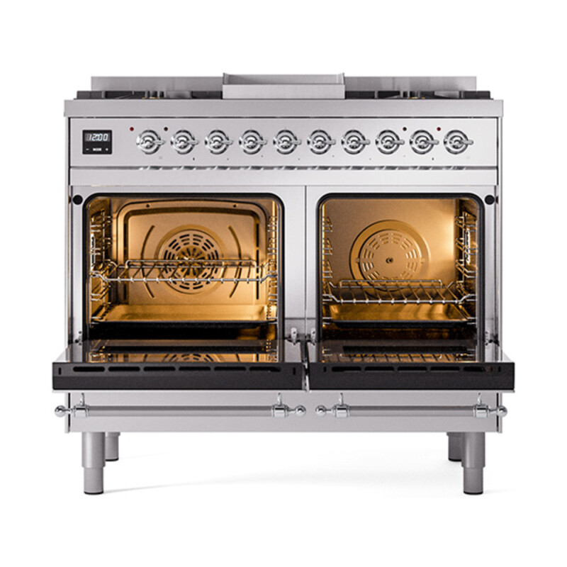 Nostalgie II Noblesse 40 inch Dual Fuel Range with 6 Burners UND40FNMPSSCLP