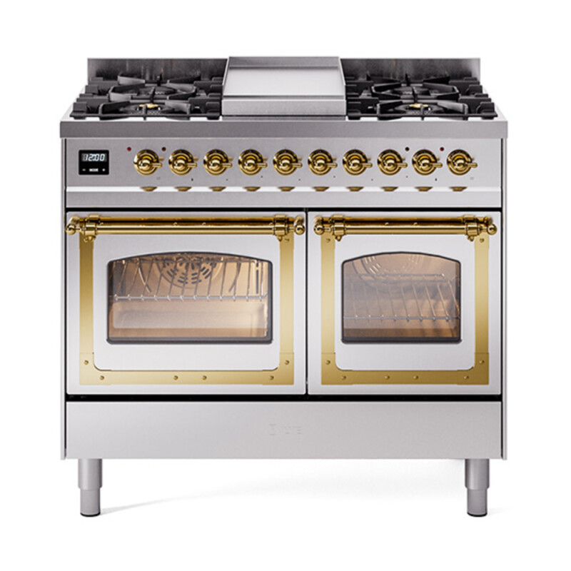 Nostalgie II Noblesse 40 inch Dual Fuel Range with 6 Burners UND40FNMPSSG
