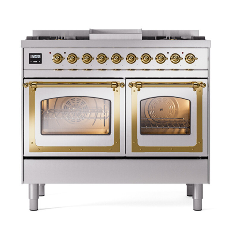 Nostalgie II Noblesse 40 inch Dual Fuel Range with 6 Burners UND40FNMPSSG