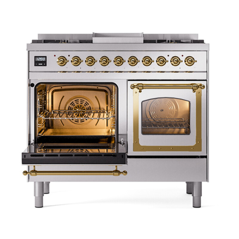 Nostalgie II Noblesse 40 inch Dual Fuel Range with 6 Burners UND40FNMPSSGLP