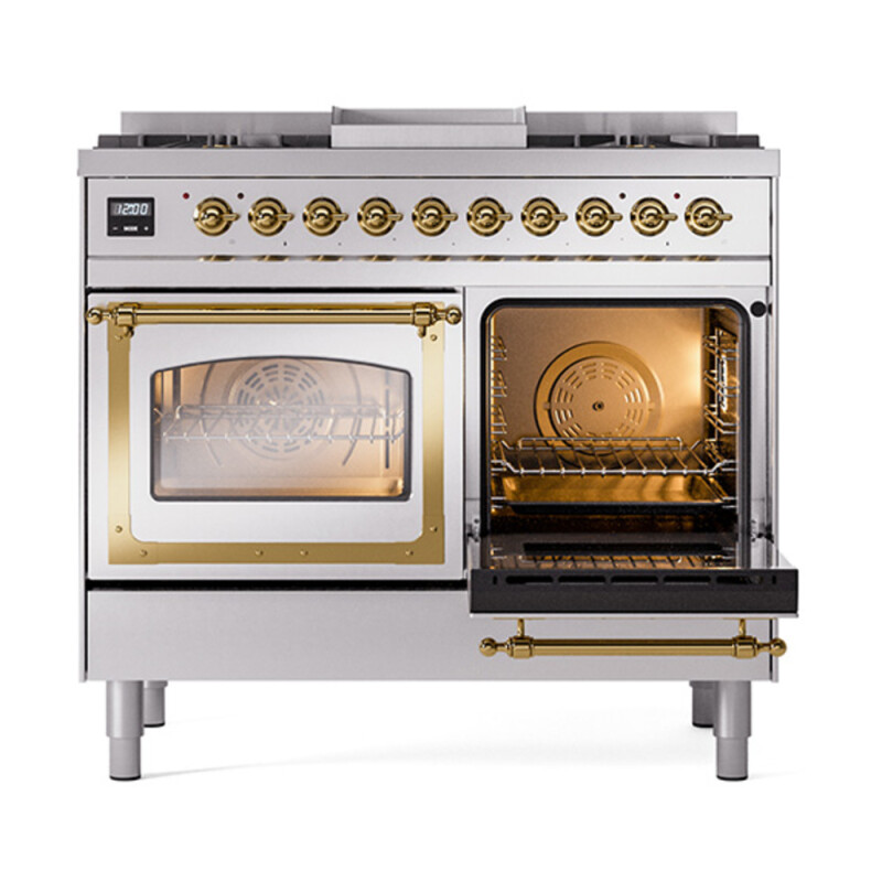 Nostalgie II Noblesse 40 inch Dual Fuel Range with 6 Burners UND40FNMPSSGLP