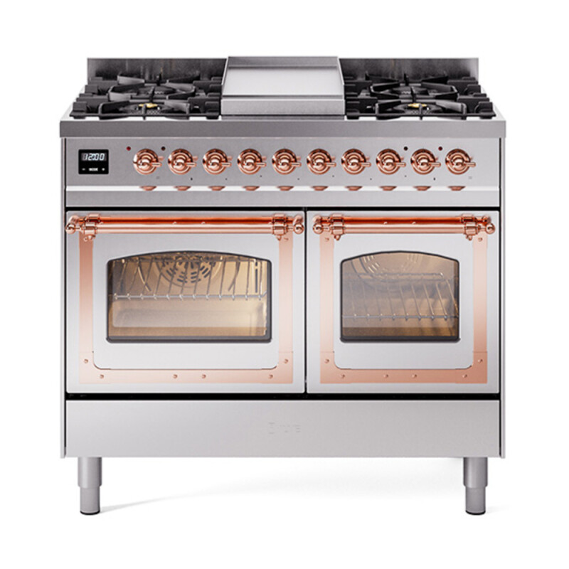 Nostalgie II Noblesse 40 inch Dual Fuel Range with 6 Burners UND40FNMPSSPLP