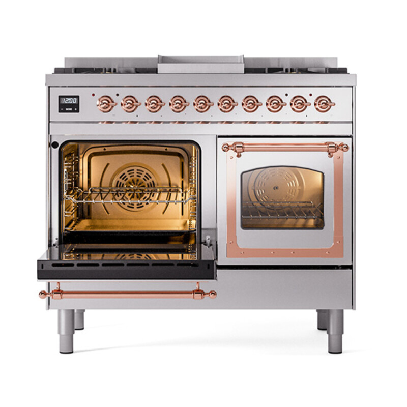 Nostalgie II Noblesse 40 inch Dual Fuel Range with 6 Burners UND40FNMPSSPLP