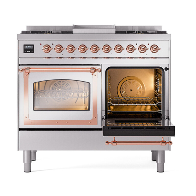 Nostalgie II Noblesse 40 inch Dual Fuel Range with 6 Burners UND40FNMPSSPLP