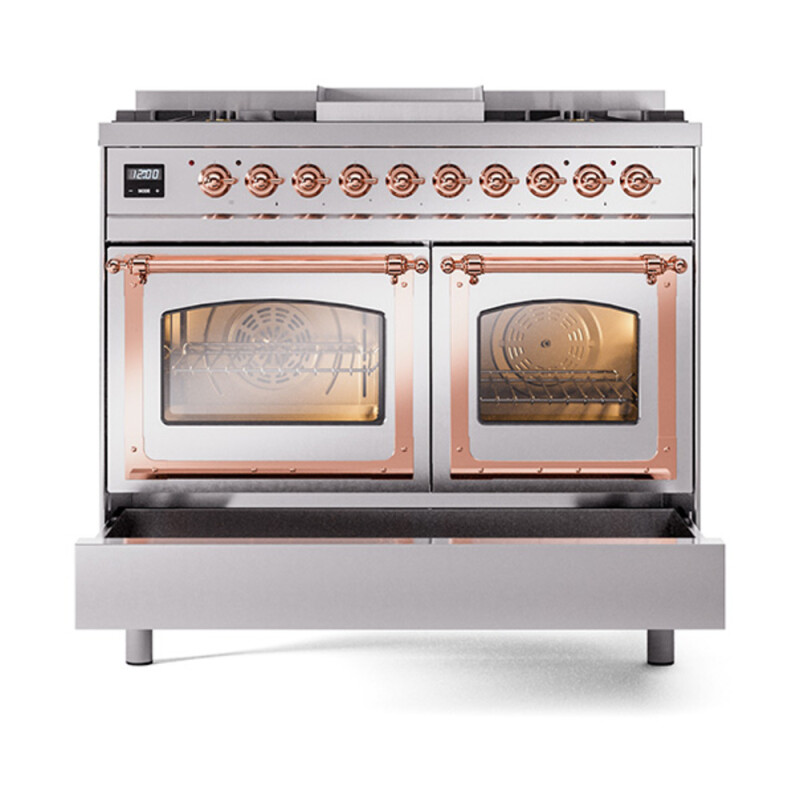 Nostalgie II Noblesse 40 inch Dual Fuel Range with 6 Burners UND40FNMPSSPLP